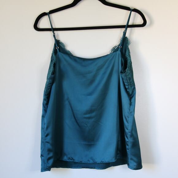 Willow & Root Women's Satin Slip Top Tank Lace Medium - Picture 5 of 6